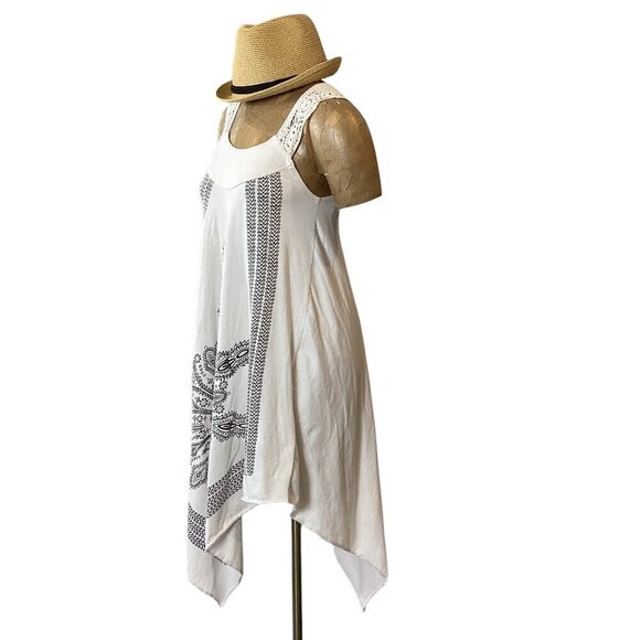 Bundle of Ingear Resort/Beach Cover-up Dress S/M & Straw Fedora Hat #98R - Picture 4 of 12